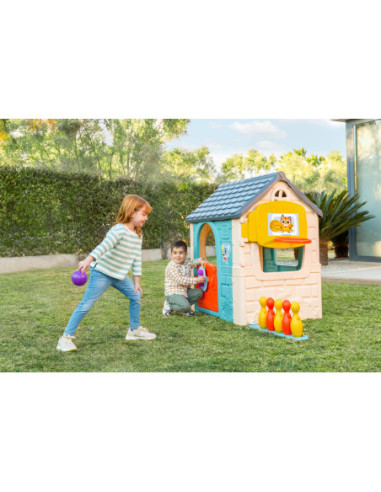 FEBER Dom Aktywności Casual Wielofunkcyjny 6 w 1 z Dołączonymi Grami