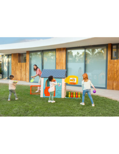 FEBER Dom Aktywności Casual Wielofunkcyjny 6 w 1 z Dołączonymi Grami