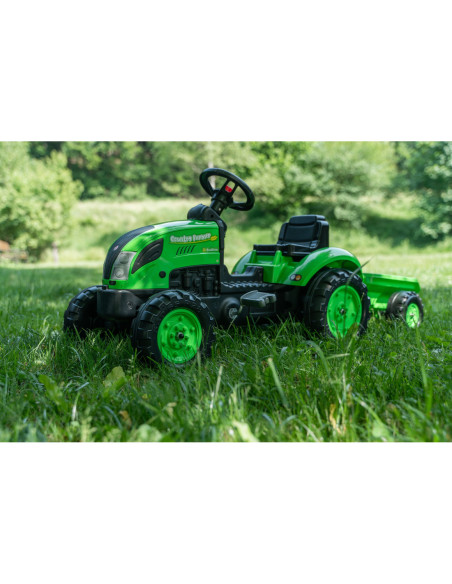 FALK Country Farmer Traktorek na Pedały z Przyczepką Zielony 2-5 lat