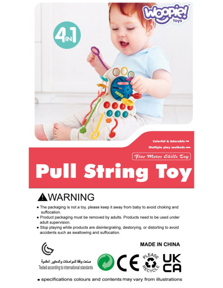 WOOPIE BABY Zabawka Sensoryczna Montessori Gryzak Wielofunkcyjny 0+