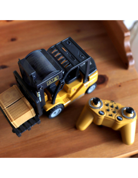 WOOPIE Zdalnie Sterowany Wózek Widłowy 2w1 Dźwig RC - Skala 1:24