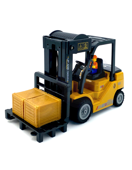 WOOPIE Zdalnie Sterowany Wózek Widłowy 2w1 Dźwig RC - Skala 1:24