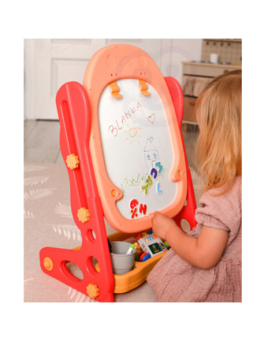 WOOPIE Tablica Dwustronna Magnetyczna Kreślarska Pisklak 57 el.