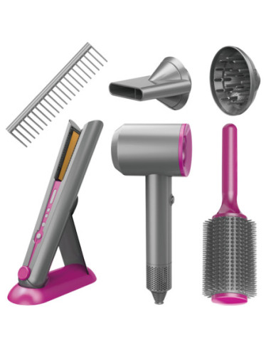 WOOPIE Zestaw Małego Fryzjera Suszarka Prostownica Akcesoria