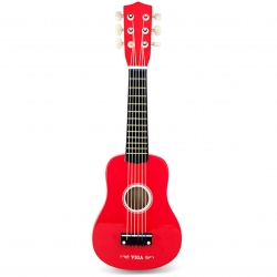 Viga Wooden Guitar for Kids Red 21 inch 6 strings
