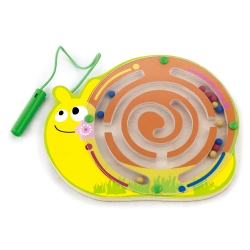 Viga Magnetic Labyrinth Wooden Snail Game