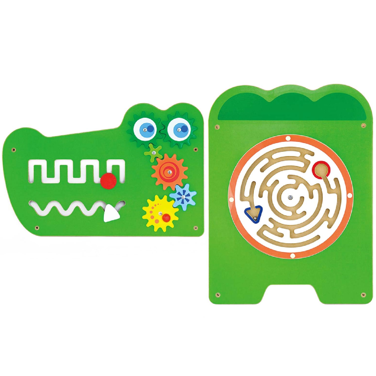 Tablica sensoryczna manipulacyjna krokodyl certyfikat fsc montessori