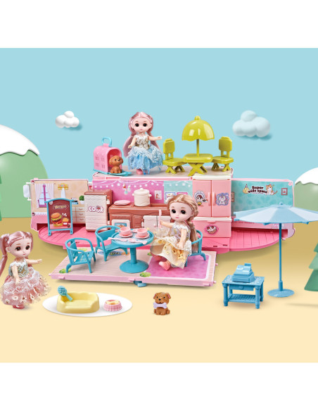 WOOPIE Kamper 2w1 Domek XXL Zestaw dla Lalek