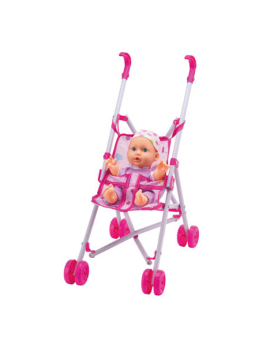 WOOPIE ROYAL Lalka Bobas z Wózkiem Opiekunka + Zestaw do Karmienia