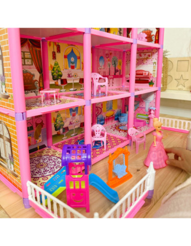 WOOPIE Mega Willa Domek dla Lalek LOVELY HOUSE 194 el.