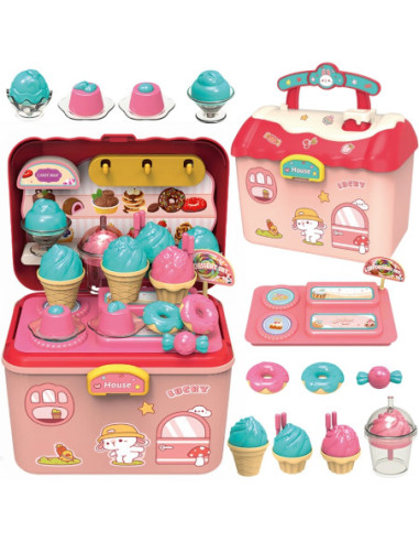 WOOPIE Lodziarnia 2w1 Walizka 16 el.