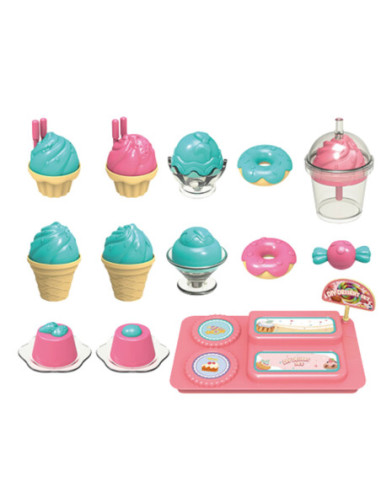 WOOPIE Lodziarnia 2w1 Walizka 16 el.