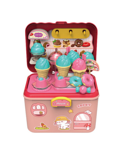 WOOPIE Lodziarnia 2w1 Walizka 16 el.