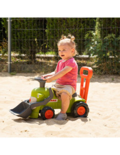 FALK mini traktoriukas stumdukas su priekaba ir kaušeliu - žaislas vaikams 2