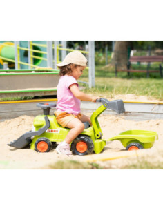 FALK Traktorek Claas Jeździk z Przyczepką Ładowarką i Łyżką 2