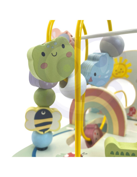 TOOKY TOY Drewniana Pętla Motoryczna Leśny Labirynt