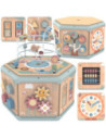 TOOKY TOY Interaktywny Drewniany Sześciokąt Montessori Otwierane Pudełko