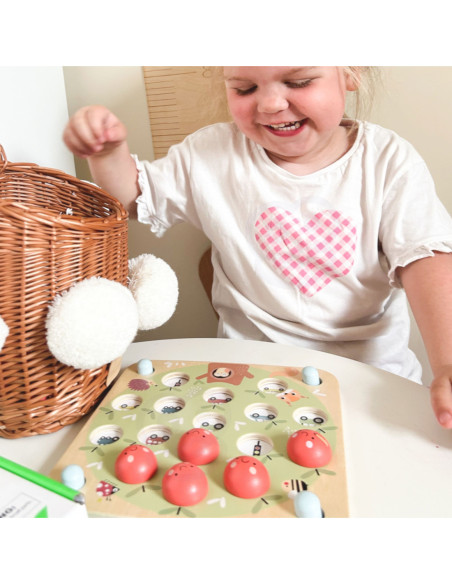 TOOKY TOY Memory Gra Pamięciowa Jabłuszka