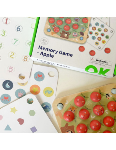 TOOKY TOY Memory Gra Pamięciowa Jabłuszka
