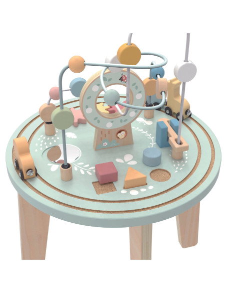 TOOKY TOY Drewniany Stół Aktywności Montessori Pętla Motoryczna