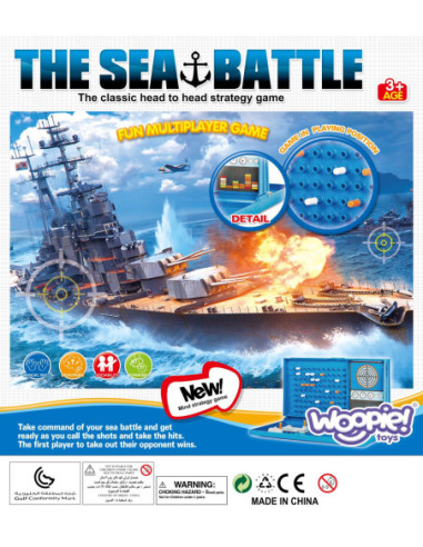 WOOPIE Gra Planszowa Statki WIELKA BITWA MORSKA 6+