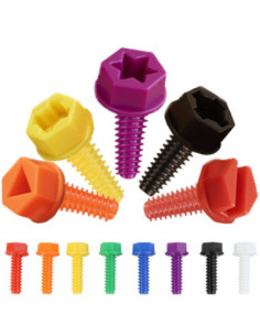 MASTERKIDZ Kolorowe Śrubki 5 Kształtów Do Tablicy Kreatywnej STEM 512 Sztuk Mix Kolorów
