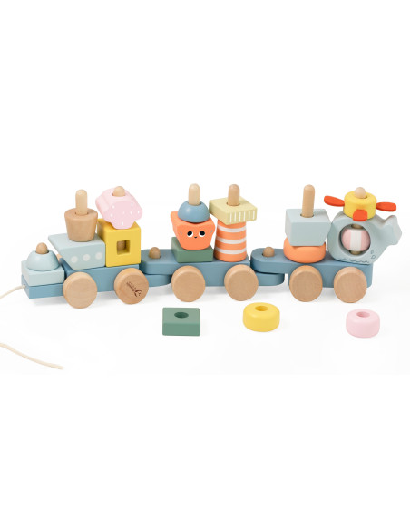 CLASSIC WORLD Montessori Kolejka Ocean Drewniana Układanka