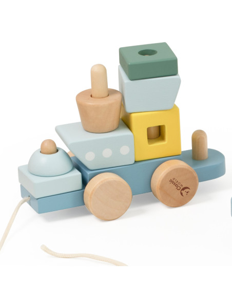CLASSIC WORLD Montessori Kolejka Ocean Drewniana Układanka