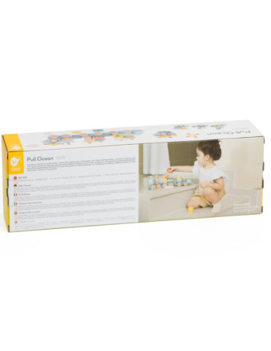 CLASSIC WORLD Montessori Kolejka Ocean Drewniana Układanka