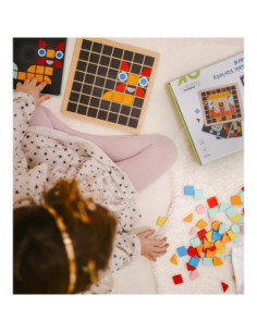 TOOKY TOY Mozaika Drewniana Układanka Montessori 2