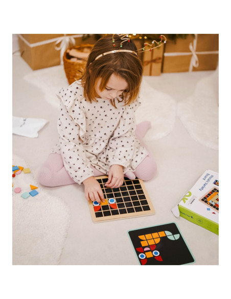 TOOKY TOY Mozaika Drewniana Układanka Montessori