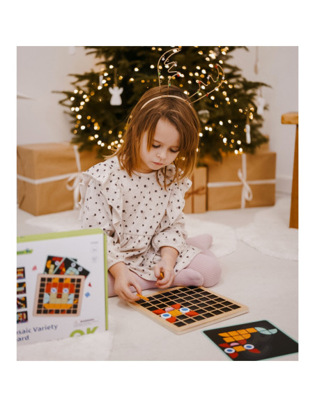 TOOKY TOY Mozaika Drewniana Układanka Montessori