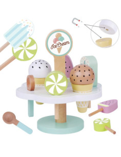 TOOKY TOY mediniai magnetiniai ledai ant stovo – edukacinis žaislas 2