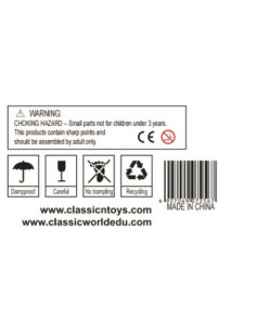 CLASSIC WORLD EDU Drewniana Tablica Kredowa Edukacyjna 2