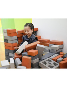 CLASSIC WORLD EDU Cegiełki EVA Miękkie do Budowania 2