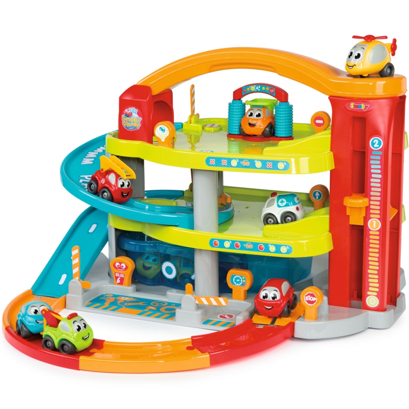 SMOBY Vroom Planet Wielki Garaż Myjnia Stacja Benzynowa Autko