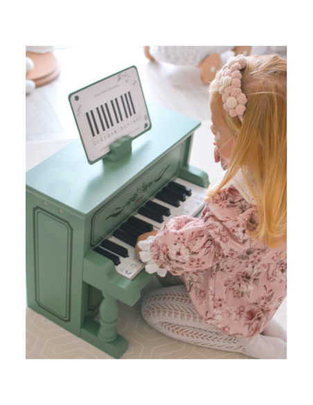 CLASSIC WORLD Pianinko Vintage + Książeczka do Nauki