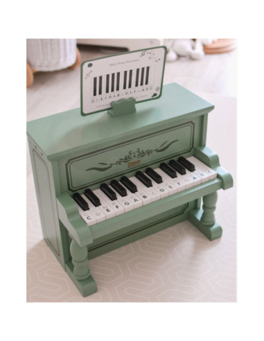 CLASSIC WORLD Pianinko Vintage + Książeczka do Nauki