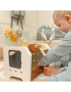 CLASSIC WORLD Drewniany Zestaw Narzędzi w Szafce 2