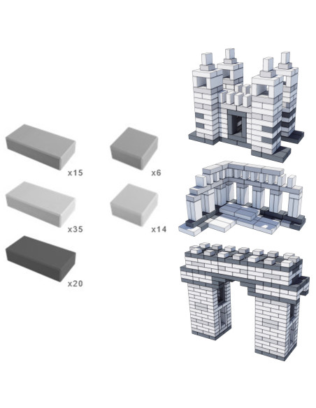 CLASSIC WORLD EDU Cegiełki EVA Miękkie do Budowania