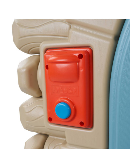 FEBER Duży Domek Ogrodowy Casual z Wysuwaną Ławeczką Chatka z Belek