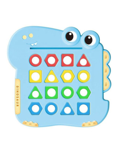 WOOPIE Układanka Montessori Dinozaur Gra Zręcznościowa Dopasuj Kształty