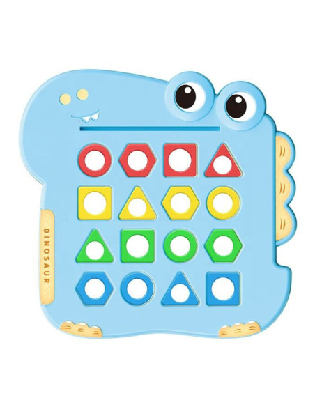 WOOPIE Układanka Montessori Dinozaur Gra Zręcznościowa Dopasuj Kształty