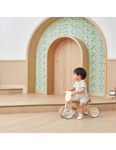 Viga Drewniany Rowerek Biegowy Trzykołowy