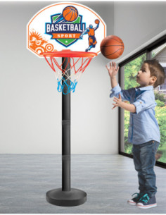 WOOPIE Zestaw Do Koszykówki Piłka Gra Zręcznościowa z 93cm 2