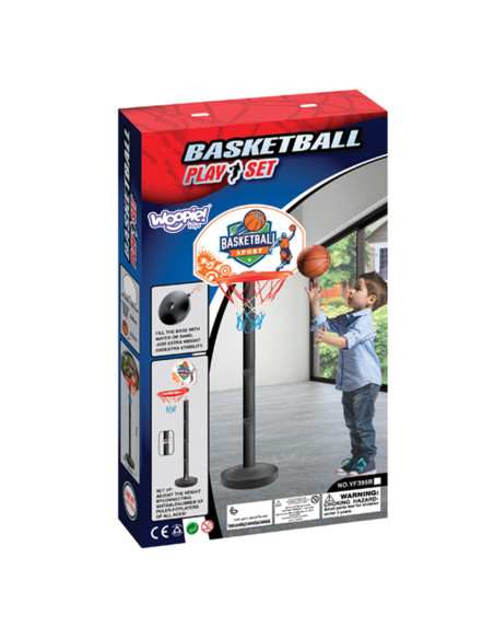 WOOPIE Zestaw Do Koszykówki Piłka Gra Zręcznościowa z 93cm