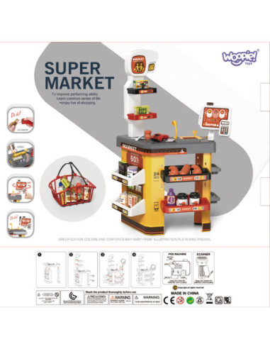 WOOPIE Interaktywny  Super Market dla Dzieci Akcesoria