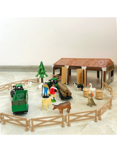 WOOPIE Zestaw Mały Farmer XL Figurki Gospodsrstwo