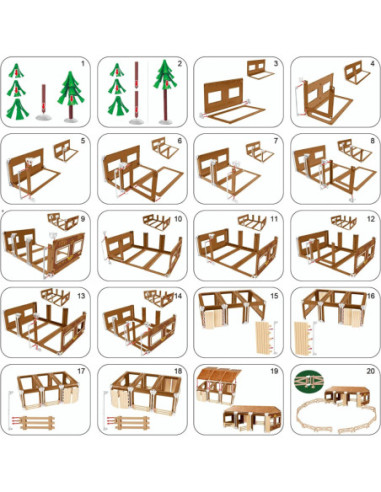 WOOPIE Zestaw Mały Farmer XL Figurki Gospodsrstwo