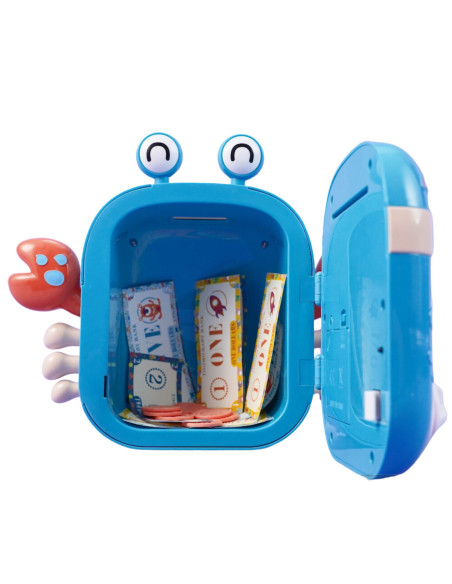 WOOPIE Elektroniczna Skarbonka Krab Plecak na Kod Niebieski